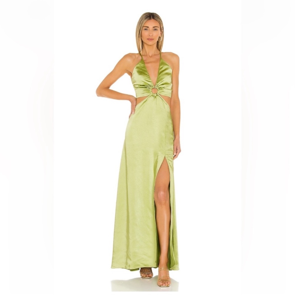LPA Aniston Dress in Chartreuse